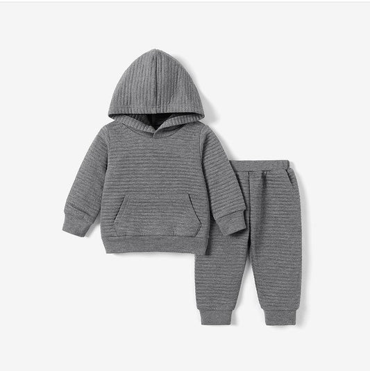 Sudadera 2 piezas gris